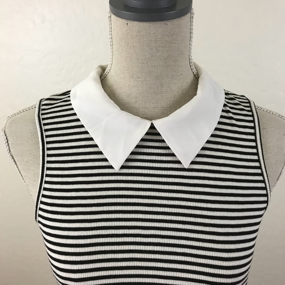 🎊SALE🎊Monteau  Stripped Black White Dress - Picture 2 of 5
